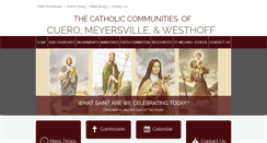 Desktop Screenshot of catholiccommunityofcuero.org