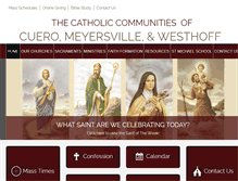 Tablet Screenshot of catholiccommunityofcuero.org